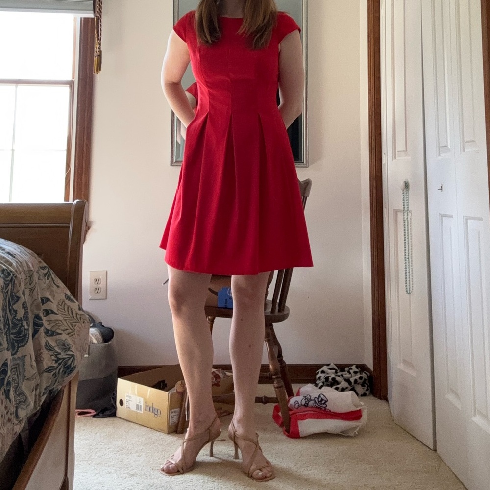 dressbarn Vibrant Red Mini Dress